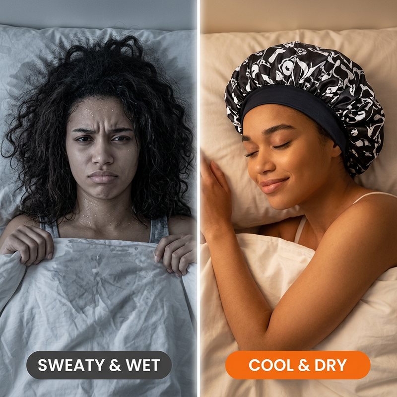 Finally Get a Bonnet That Actually Stays on Your Head All Night